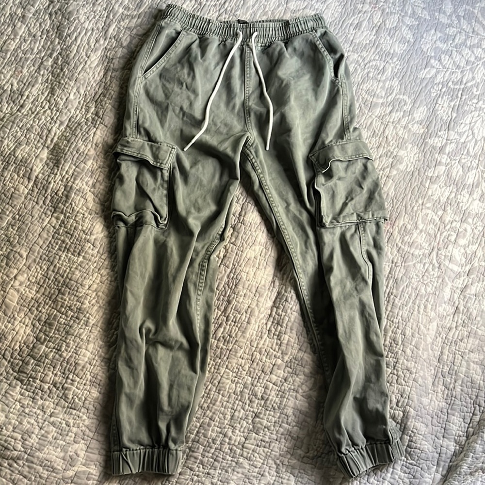 sea green cargo pants